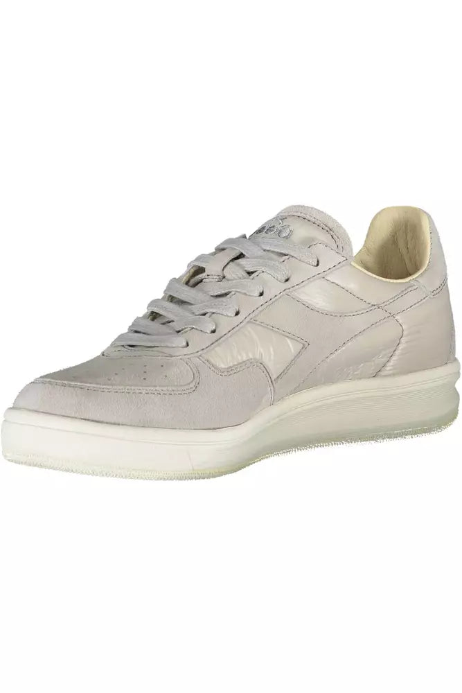 Diadora Damen-Sneaker aus grauem Leder