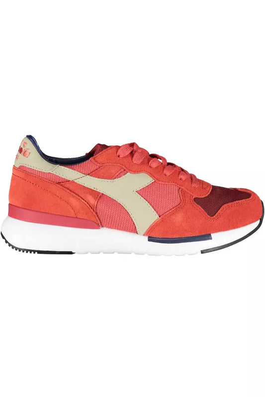 Diadora Rote Ledersneaker für Damen