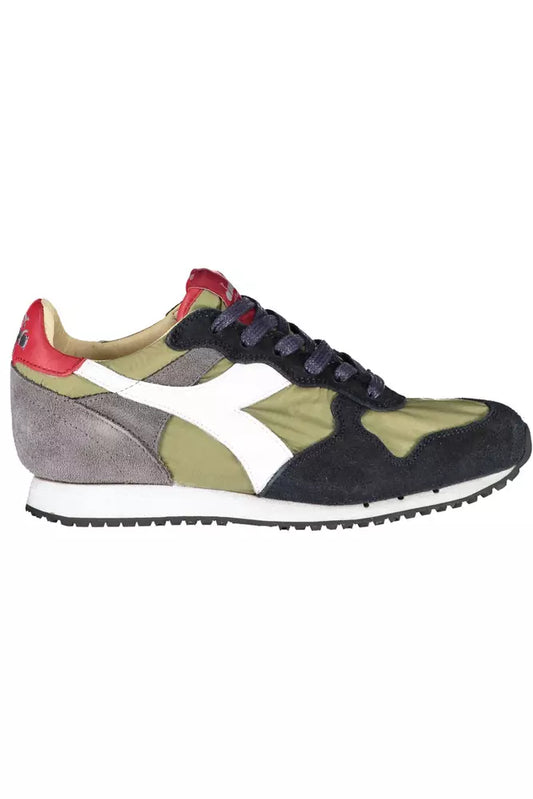 Diadora Grüne Ledersneaker für Damen