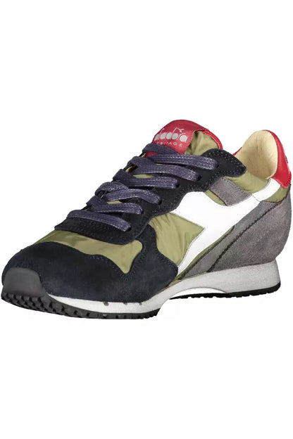 Diadora Grüne Ledersneaker für Damen