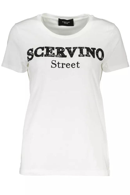 Scervino Street Weißes Baumwolltop für Damen