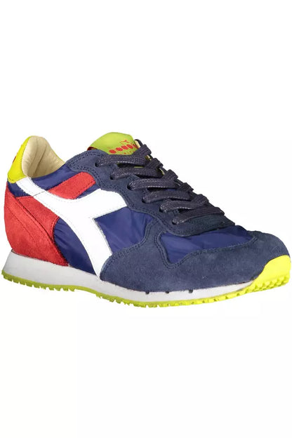 Diadora Blaue Ledersneaker für Damen