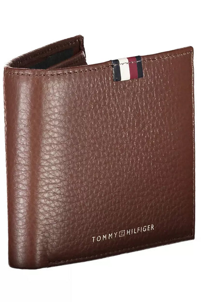 Tommy Hilfiger – Braune Leder-Geldbörse für Herren