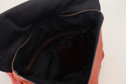 Dolce &amp; Gabbana – Eleganter Rucksack aus Kalbsleder in Orange