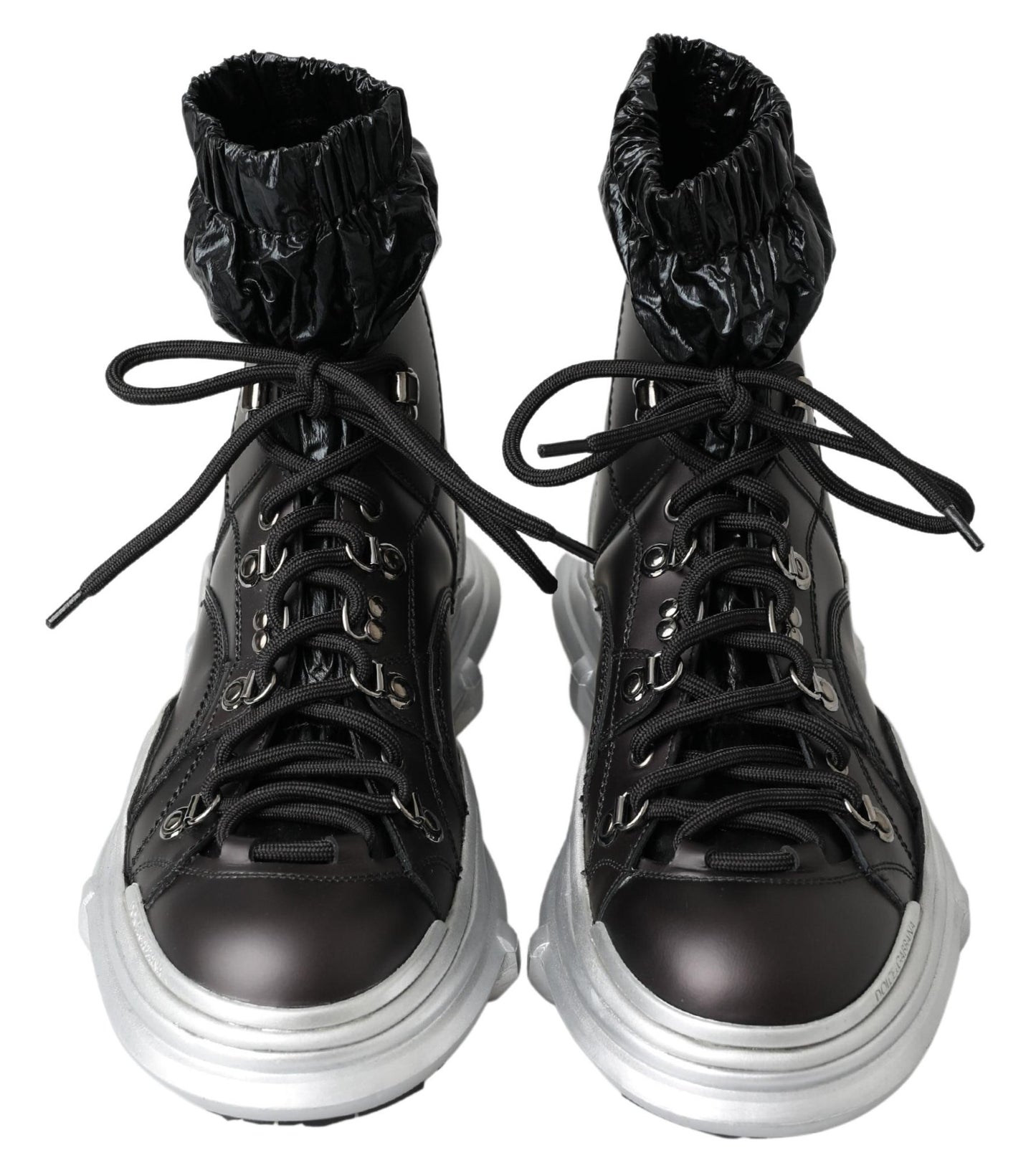 Dolce &amp; Gabbana – Schwarze High-Top-Sneaker-Bootie