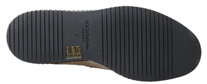 Dolce &amp; Gabbana Elegante Espadrilles aus elfenbeinfarbenem Leder