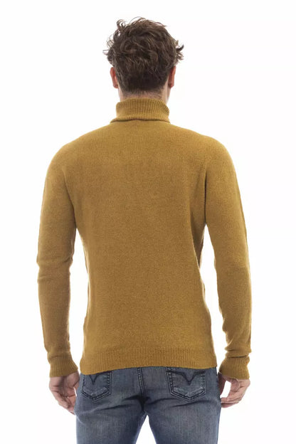 Alpha Studio, Brauner Alpaka-Pullover für Herren