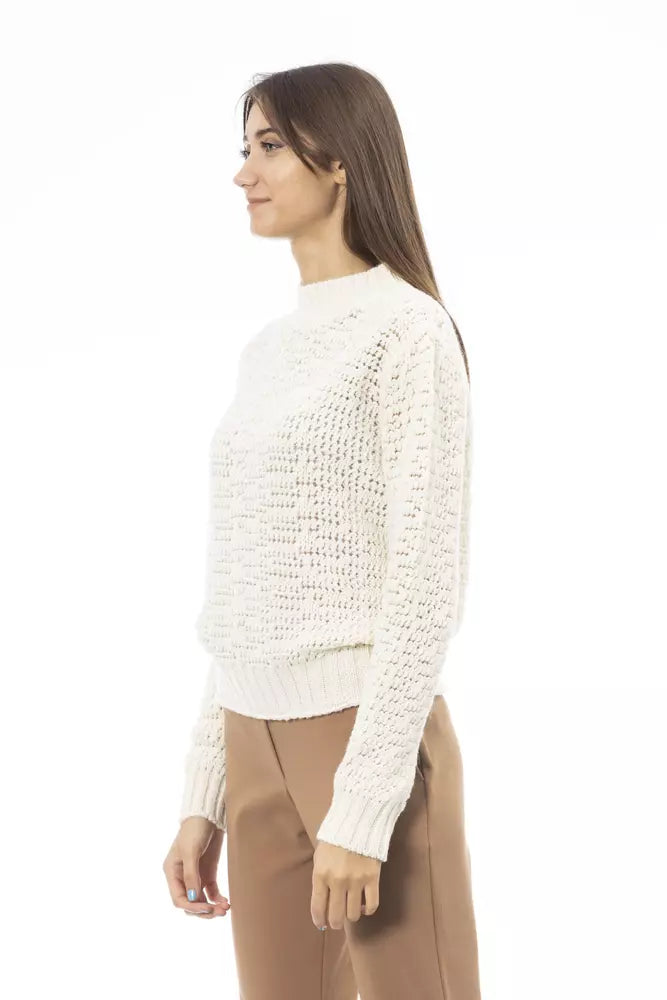 Alpha Studio White Polyamide Women Sweater