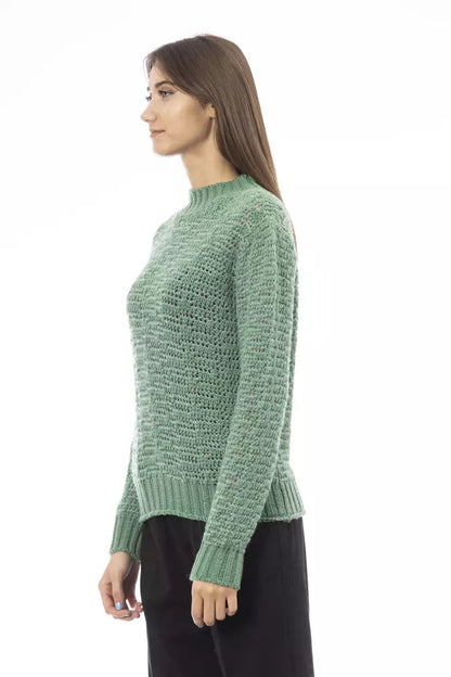 Maglione di lana verde