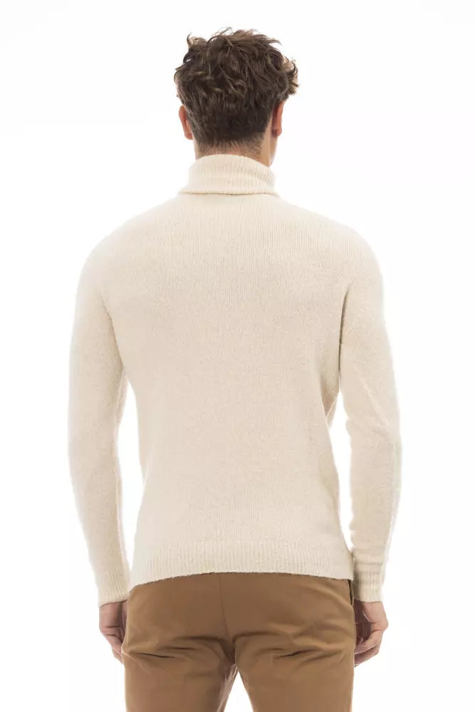 Alpha Studio Beige Alpaka Herren Pullover