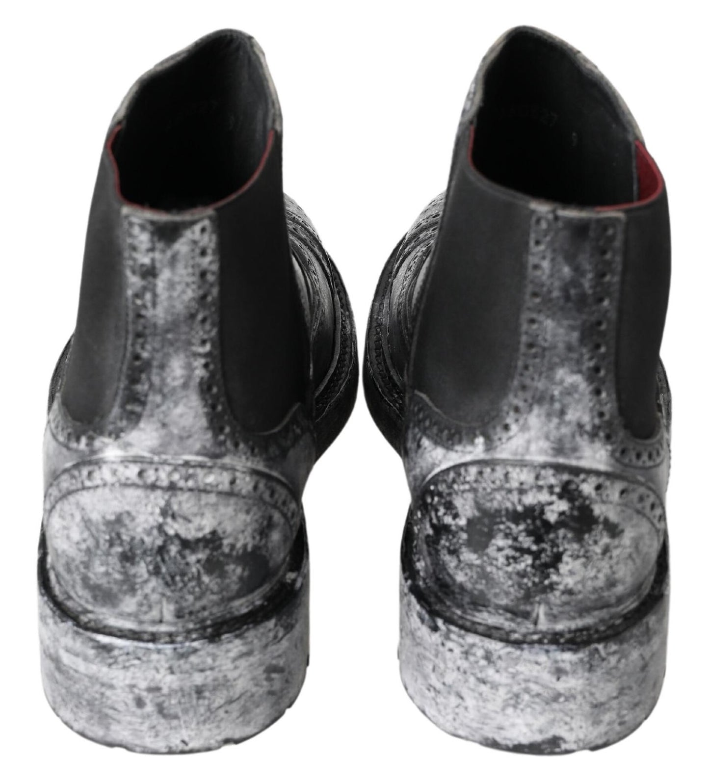 Dolce &amp; Gabbana – Elegante Chelsea-Stiefeletten in Schwarz mit verblasstem Farbton