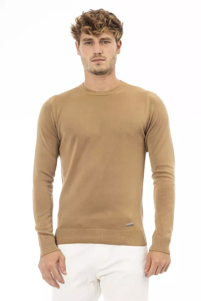 Baldinini Trend Beige Modal Herrenpullover