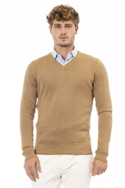 Baldinini Trend Beige Modal Herrenpullover