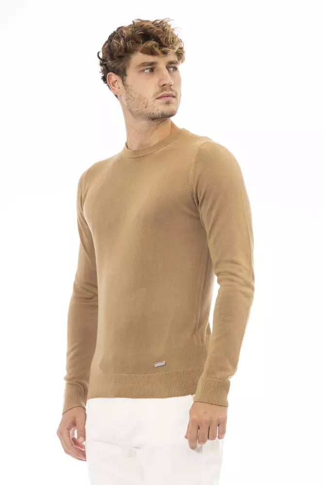 Baldinini Trend Beige Modal Herrenpullover