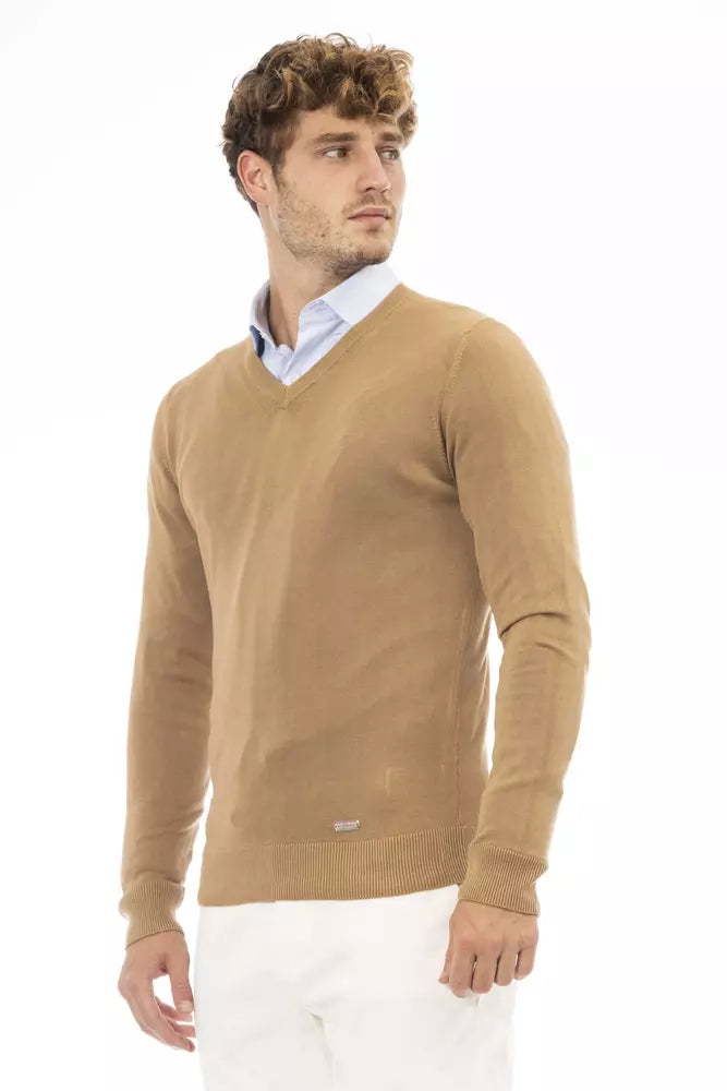 Baldinini Trend Beige Modal Herrenpullover