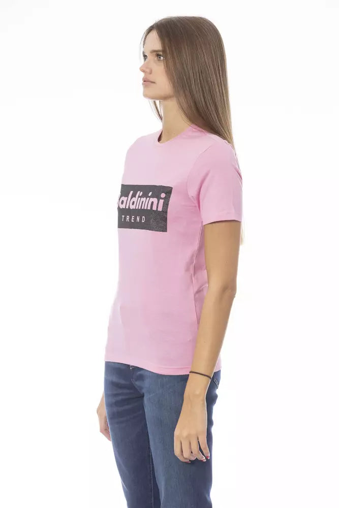 Baldinini Trend Rosa Baumwolle Damen T-Shirt