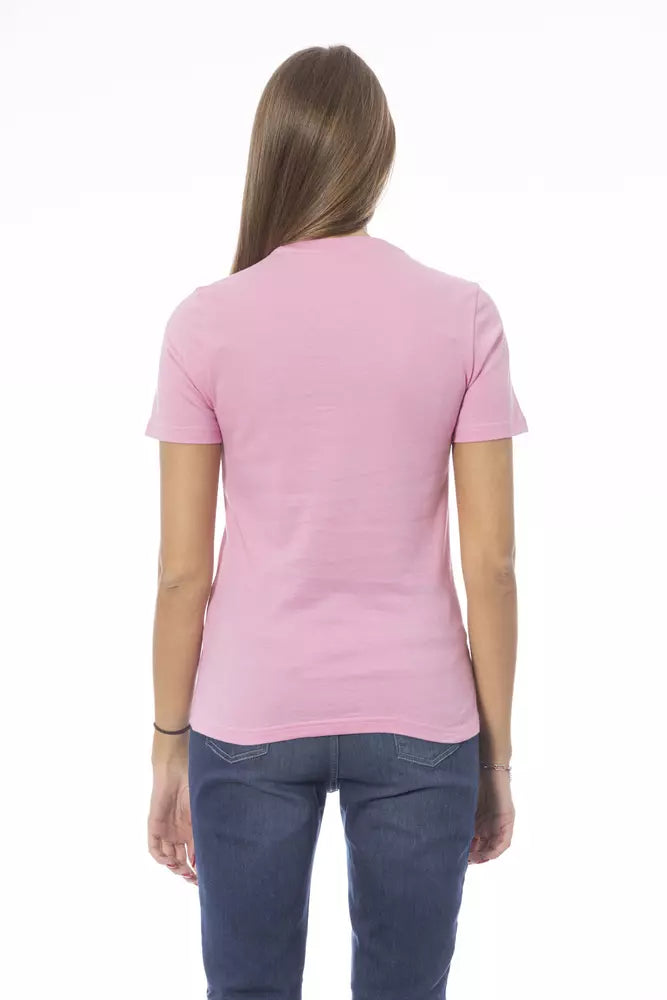 Baldinini Trend Rosa Baumwolle Damen T-Shirt