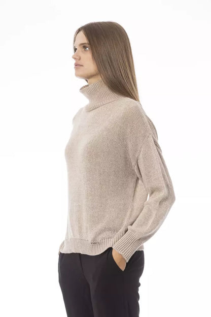 Maglia in Viscosa Beige