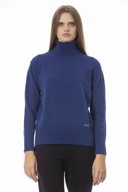 Maglione di lana blu