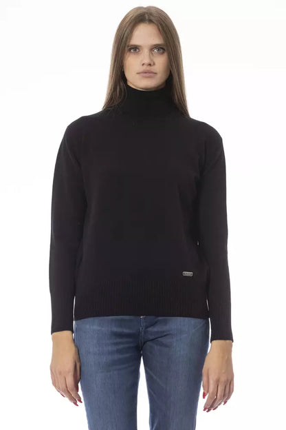 Maglione di lana nera