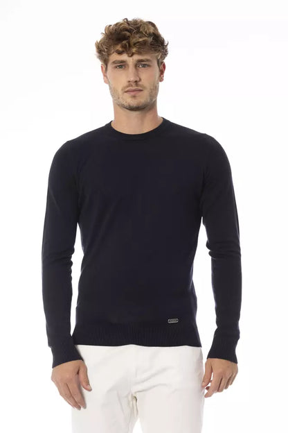 Baldinini Trend Blue Modal Herrenpullover