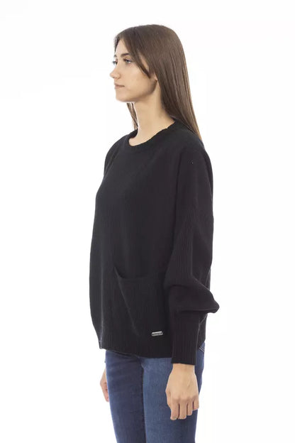 Maglione di lana nera