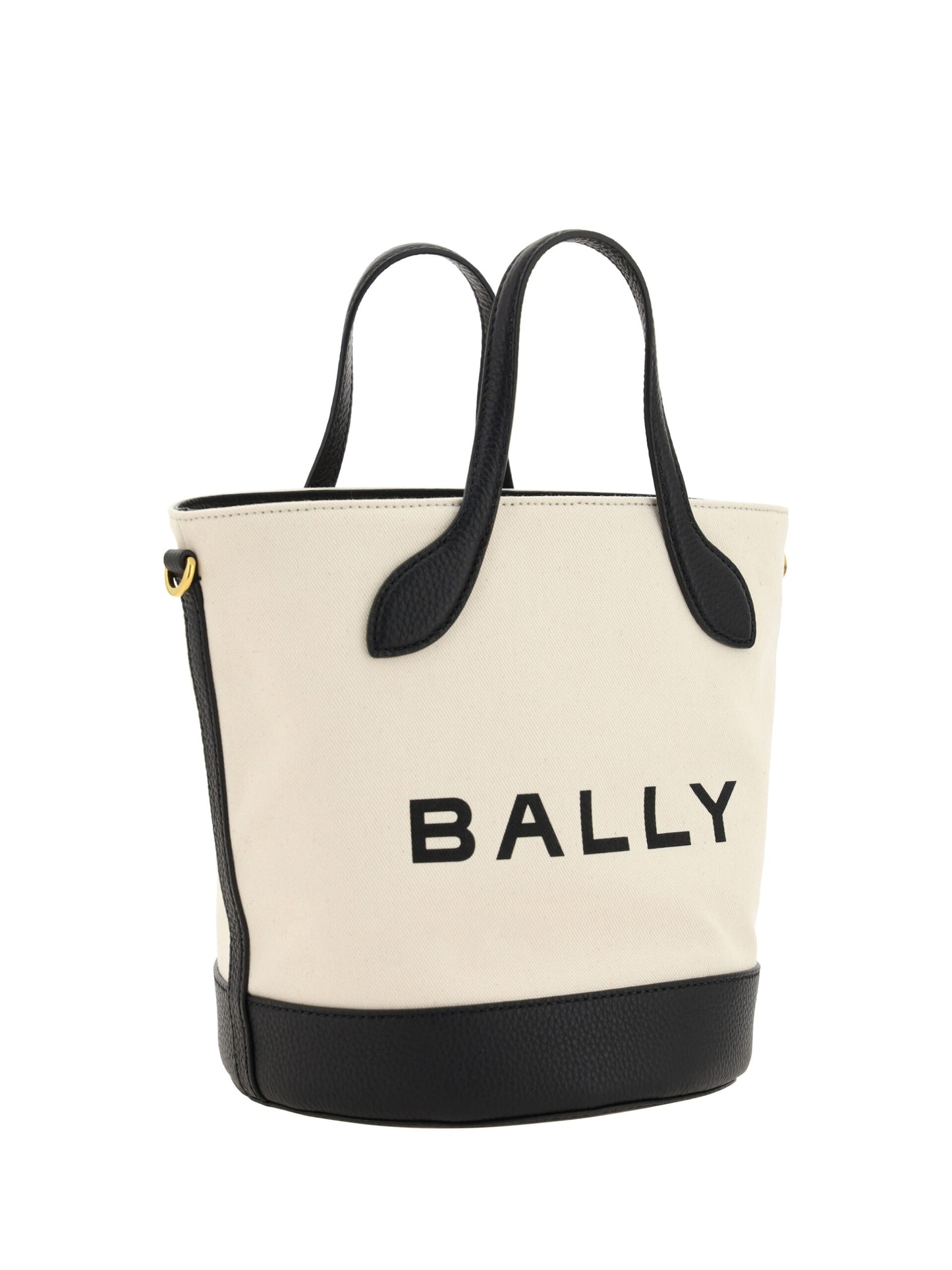 Elegante Beuteltasche mit Monogramm von Bally in Schwarz und Weiß