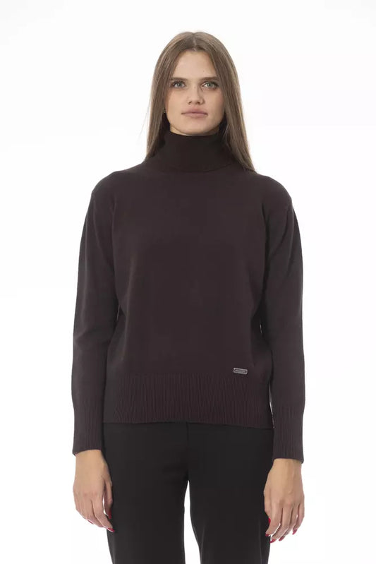 Maglione di lana marrone