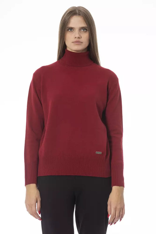 Maglione di lana rossa