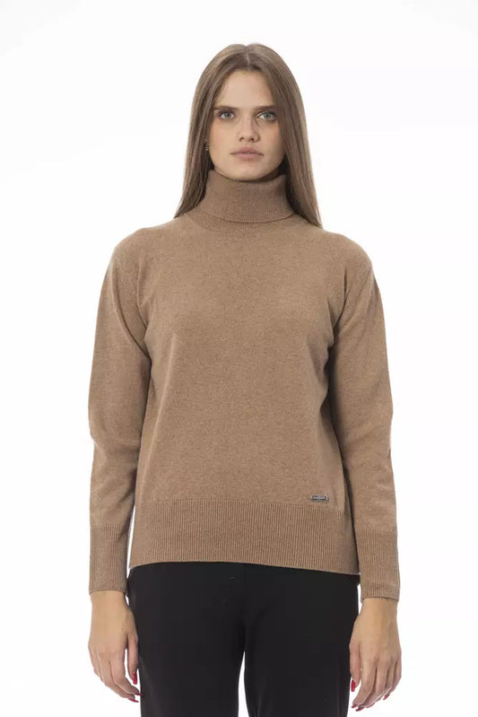 Maglione di lana beige