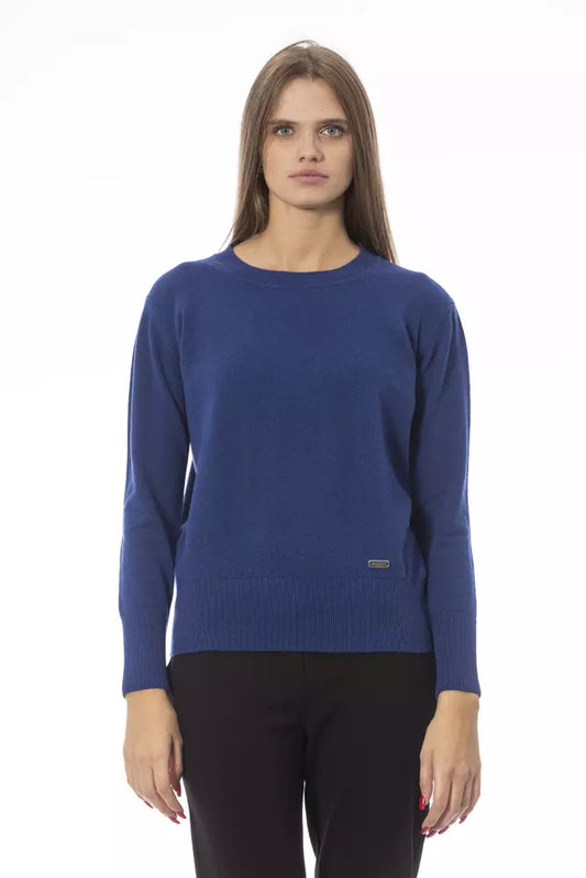 Maglione di lana blu