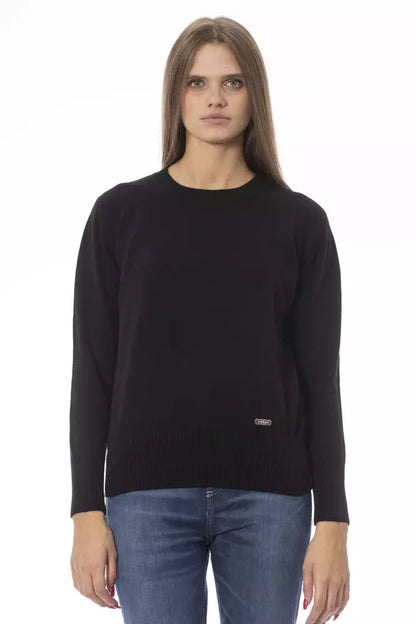 Maglione di lana nera