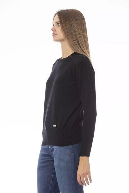 Maglione di lana nera