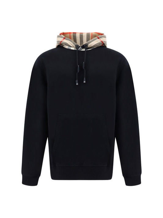 Eleganter, übergroßer Samuel-Hoodie von Burberry in Schwarz