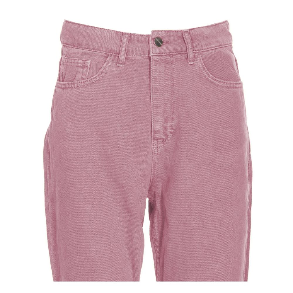 Hinnominate – Schicke Jeans mit unbeschnittener Unterseite in Rosa