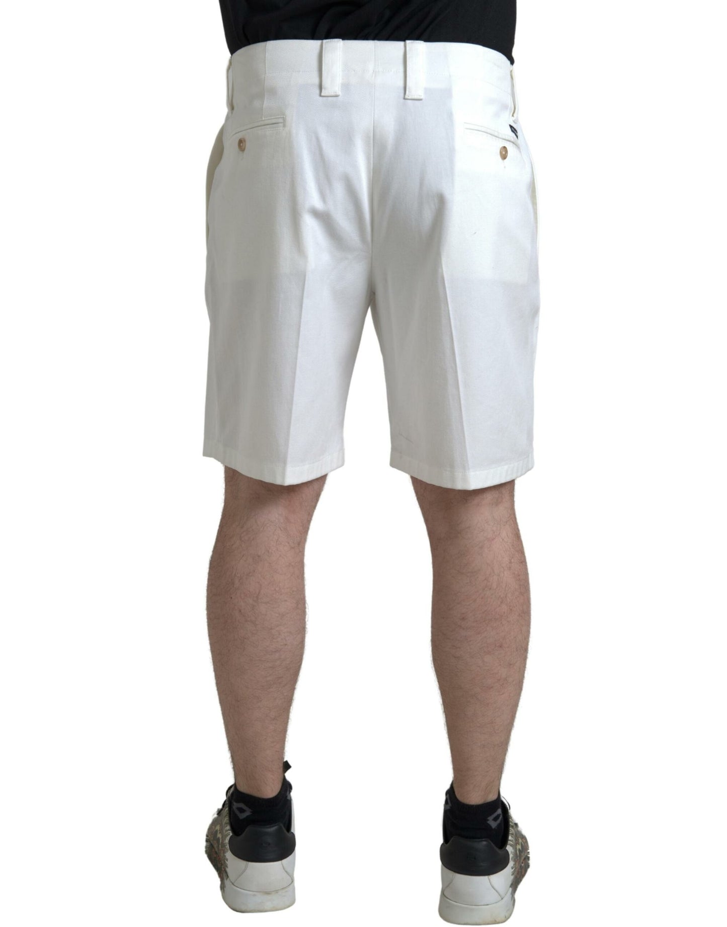 Dolce &amp; Gabbana Elegante weiße Bermuda-Jeansshorts