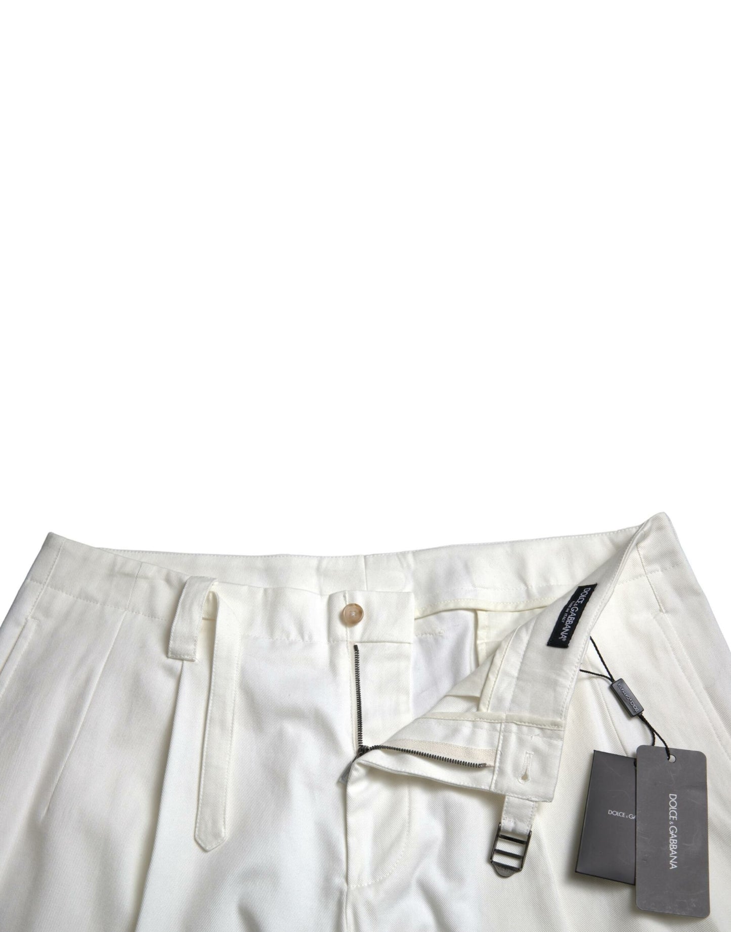 Dolce &amp; Gabbana Elegante weiße Bermuda-Jeansshorts