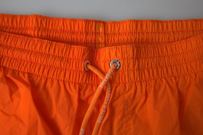 Dolce &amp; Gabbana – Badeshorts mit Farbverlaufseffekt in leuchtendem Orange