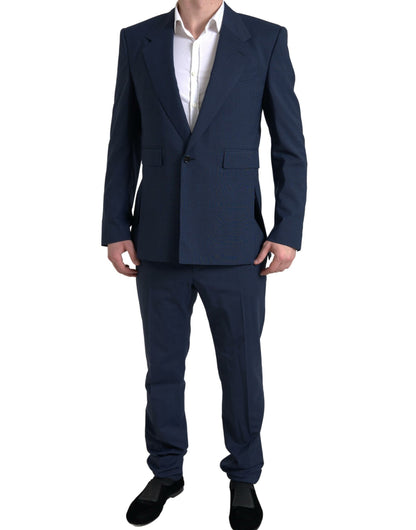 Dolce &amp; Gabbana Eleganter Slim Fit blauer zweiteiliger Anzug