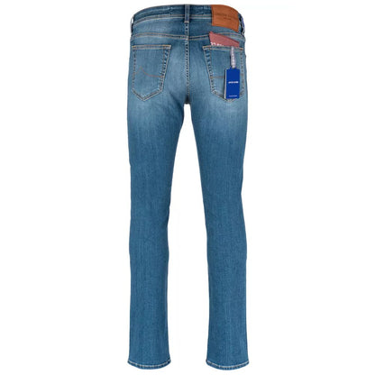 Jacob Cohen Eleganter Slim Fit Hellblauer Denim