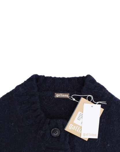 Cardigan corto blu