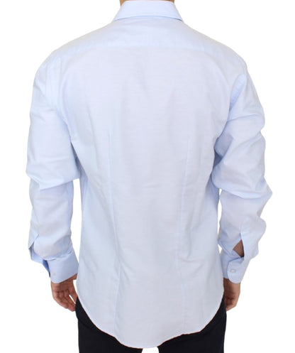 Chemise en coton bleu clair