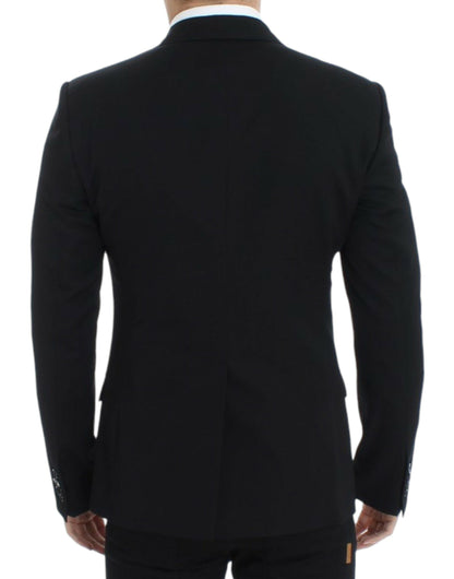 Dolce & Gabbana Elegant Slim Fit Black Wool Blazer