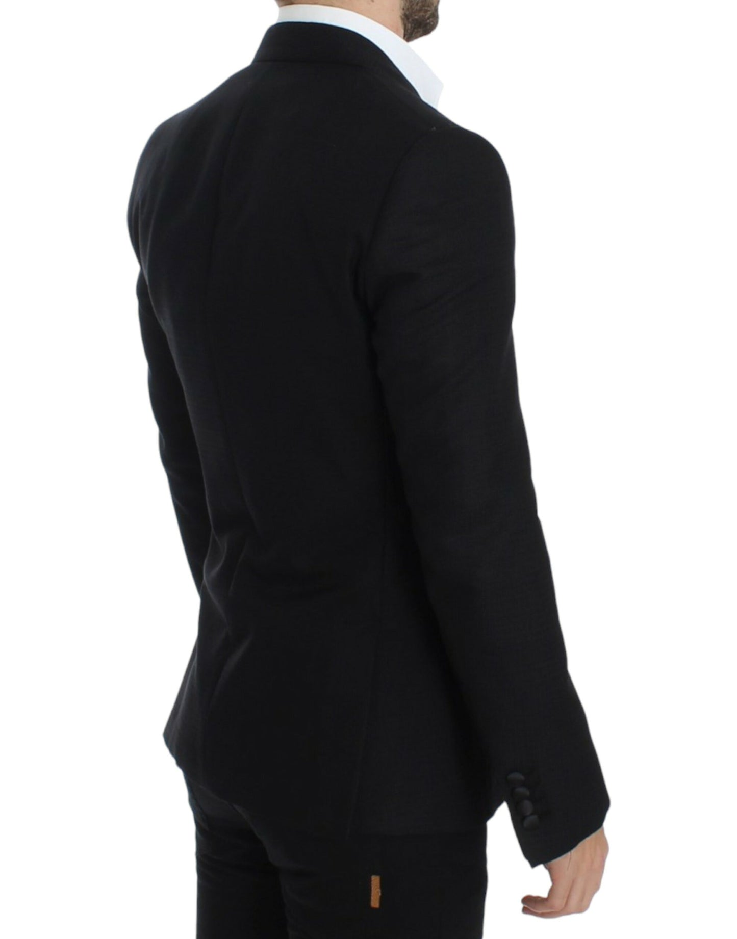 Blazer SICILIA en laine et soie noir