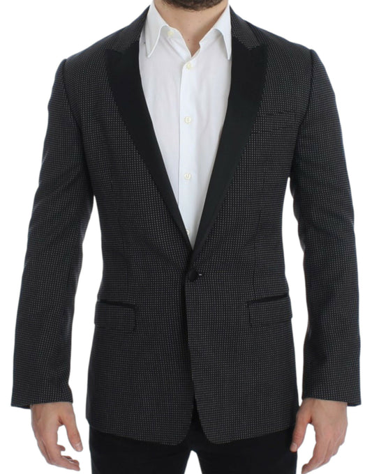 Blazer MARTINI slim en laine noir