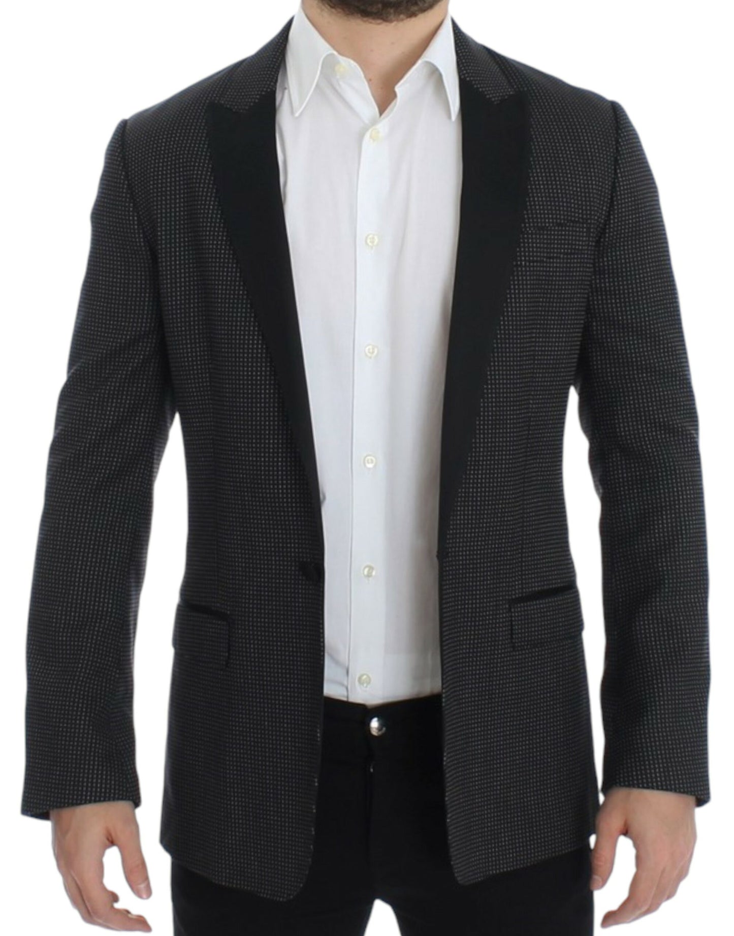 Blazer MARTINI slim en laine noir