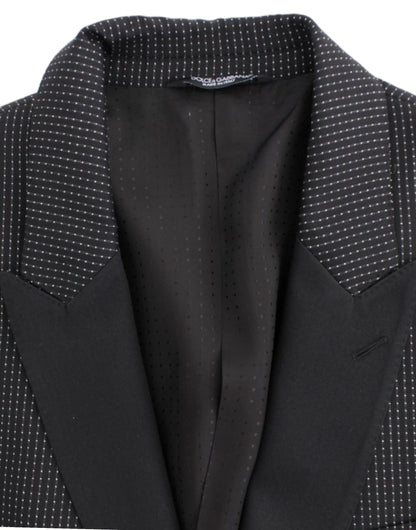 Blazer MARTINI slim en laine noir