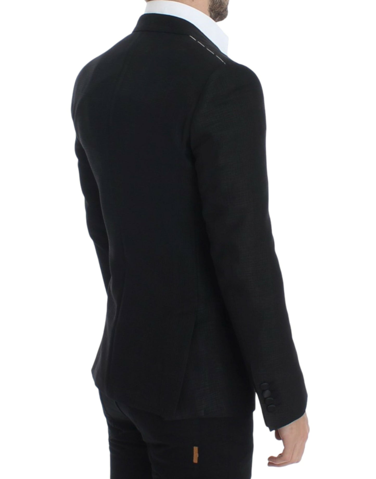 Schwarzer MARTINI Slim-Blazer aus Wolle