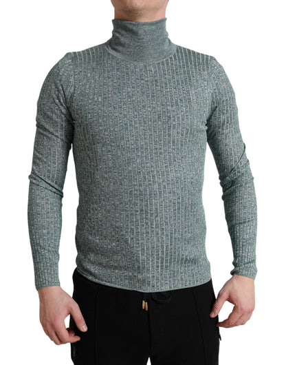 Eleganter grüner Rollkragenpullover von Dolce &amp; Gabbana