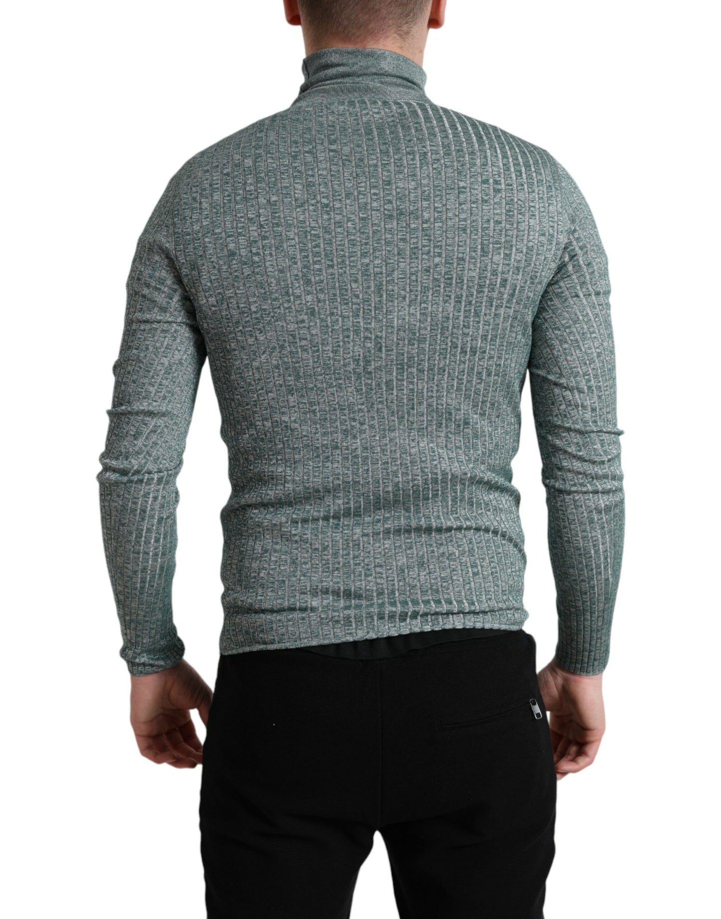 Eleganter grüner Rollkragenpullover von Dolce &amp; Gabbana